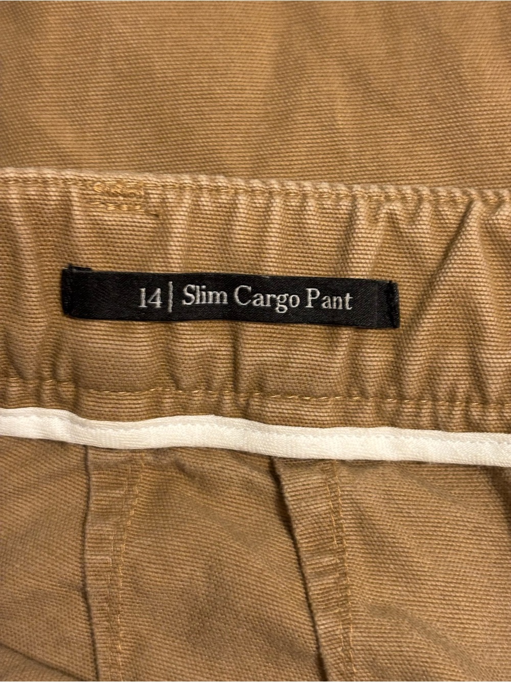 Talbots Slim Cargo Pants Womens 14 Tan Utility Cropped Ankle Pants Lyocell Blend - Picture 3 of 10